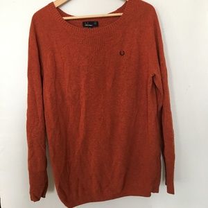 Fred Perry Pumpkin Sweater, Size 8